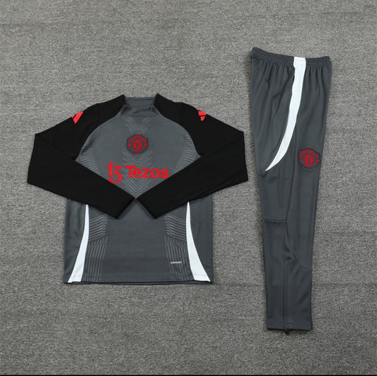 24/25 Manchester United Dark Grey Tracksuit