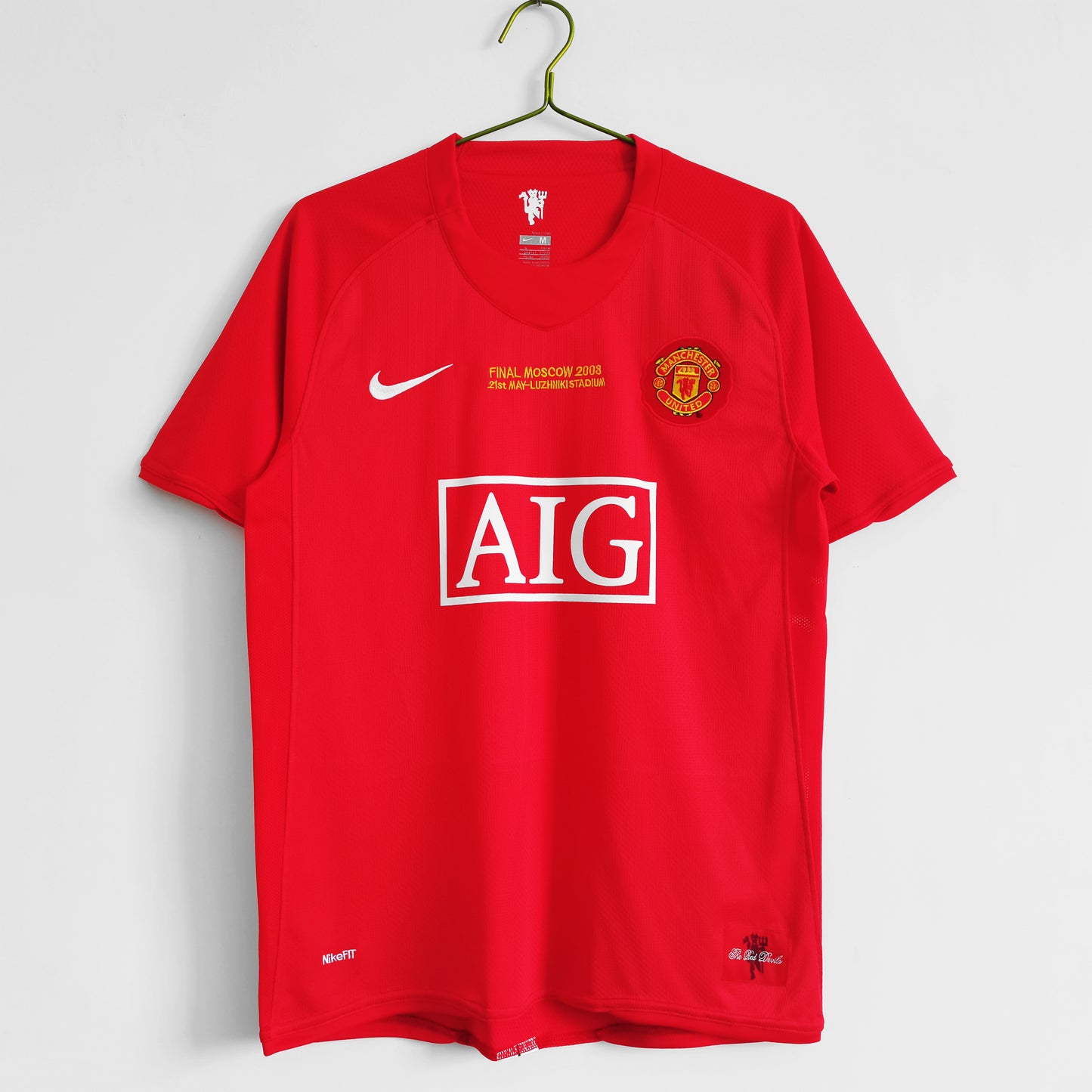 07/08 Manchester United Retro Home Jersey UCL Final Edition