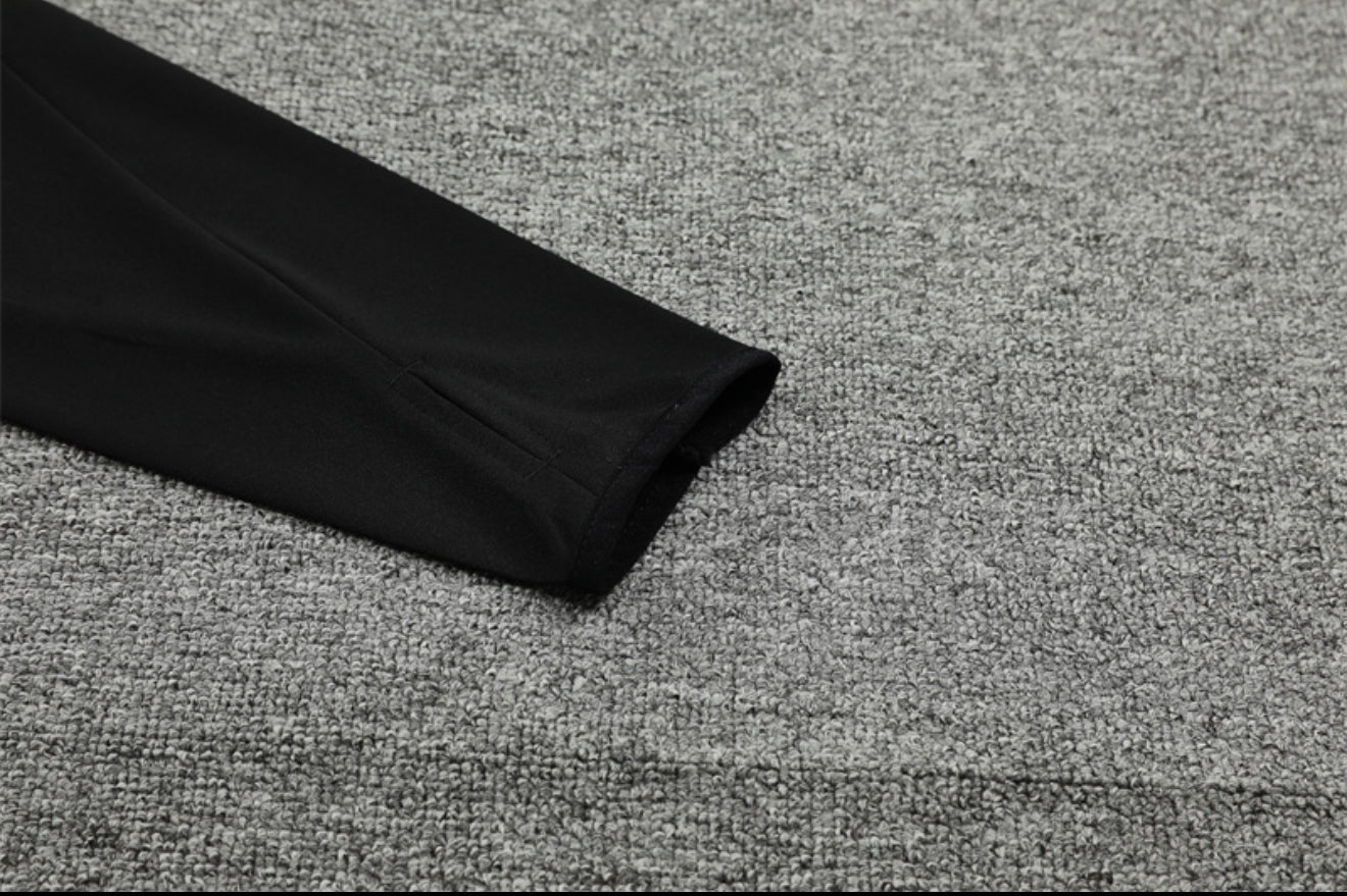 24/25 Al Nassr Black 1/4 Zip Tracksuit