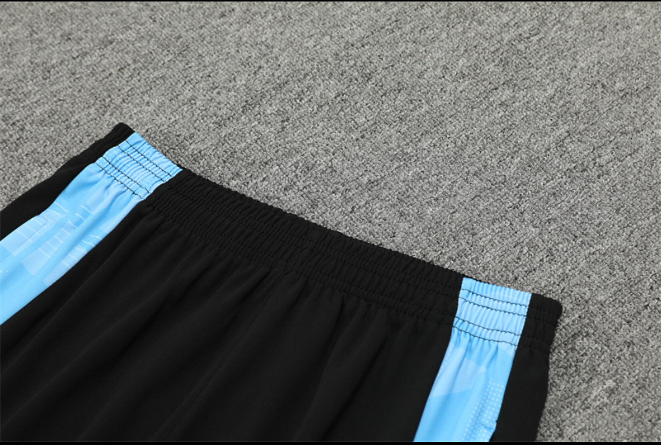 2025 Argentina White And Black 1/4 Zip Tracksuit