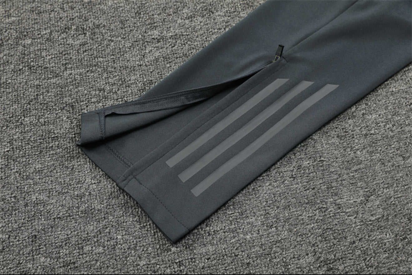 24/25 Real Madrid Dark Grey 1/4 Zip Tracksuit