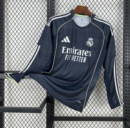 25/26 Real Madrid Away Jersey (Long Sleeve)