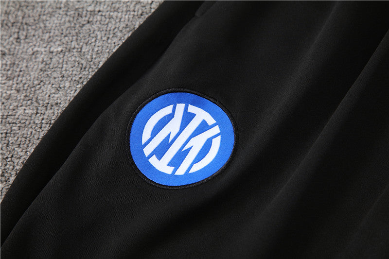 24/25 Inter Milan Black And Blue 1/4 Zip Tracksuit