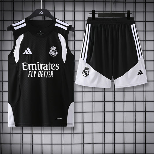 26/27 Real Madrid Black/Grey Vest Training Set