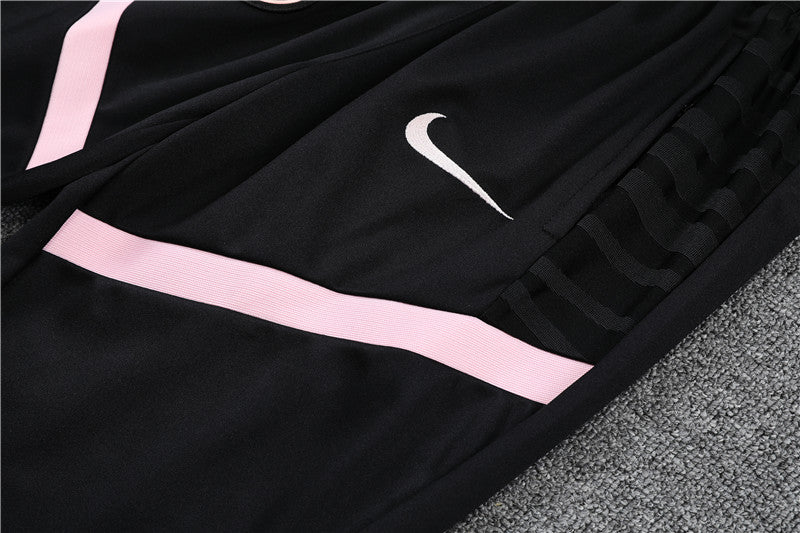 21/22 PSG Black and Pink 1/4 Zip Tracksuit
