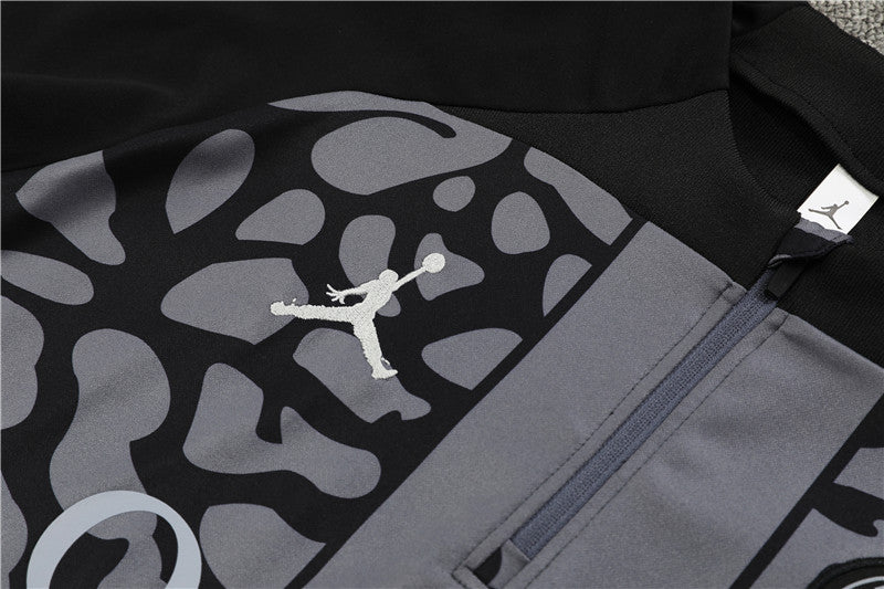 23/24 Jordan x PSG Grey Camo 1/4 Zip Tracksuit
