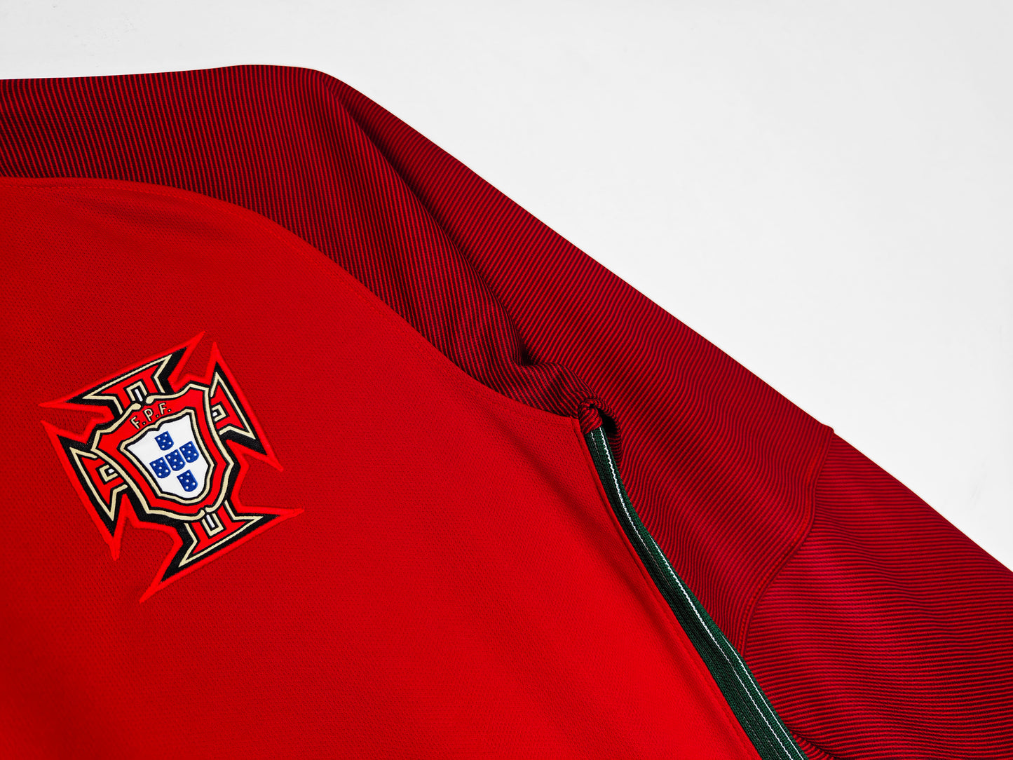 2016 Portugal Retro Home Jersey (Long Sleeve)