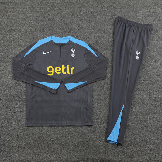 24/25 Tottenham Hotspur Dark Grey 1/4 Zip Tracksuit