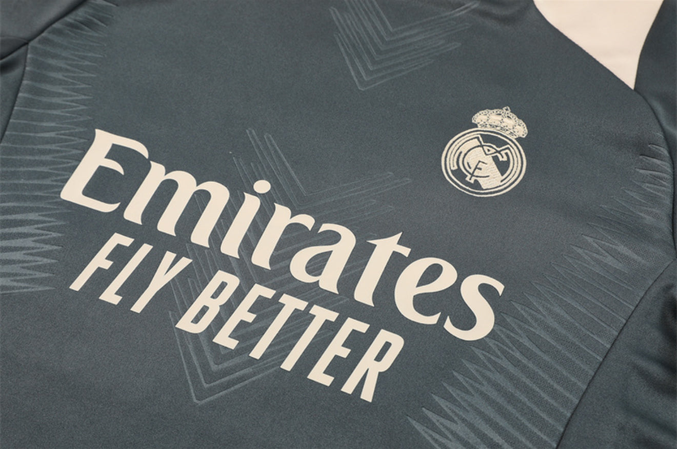 24/25 Real Madrid Dark Grey Tracksuit
