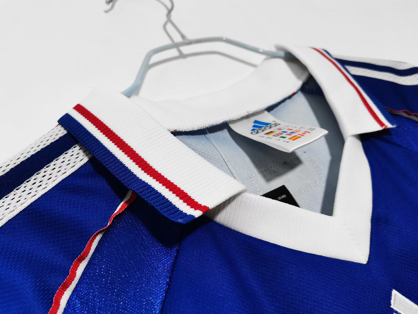 1998 France Retro Home Jersey (Long Sleeve)