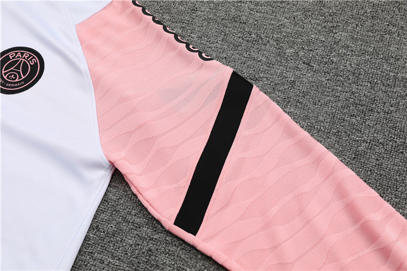 21/22 PSG White And Pink 1/4 Zip Tracksuit