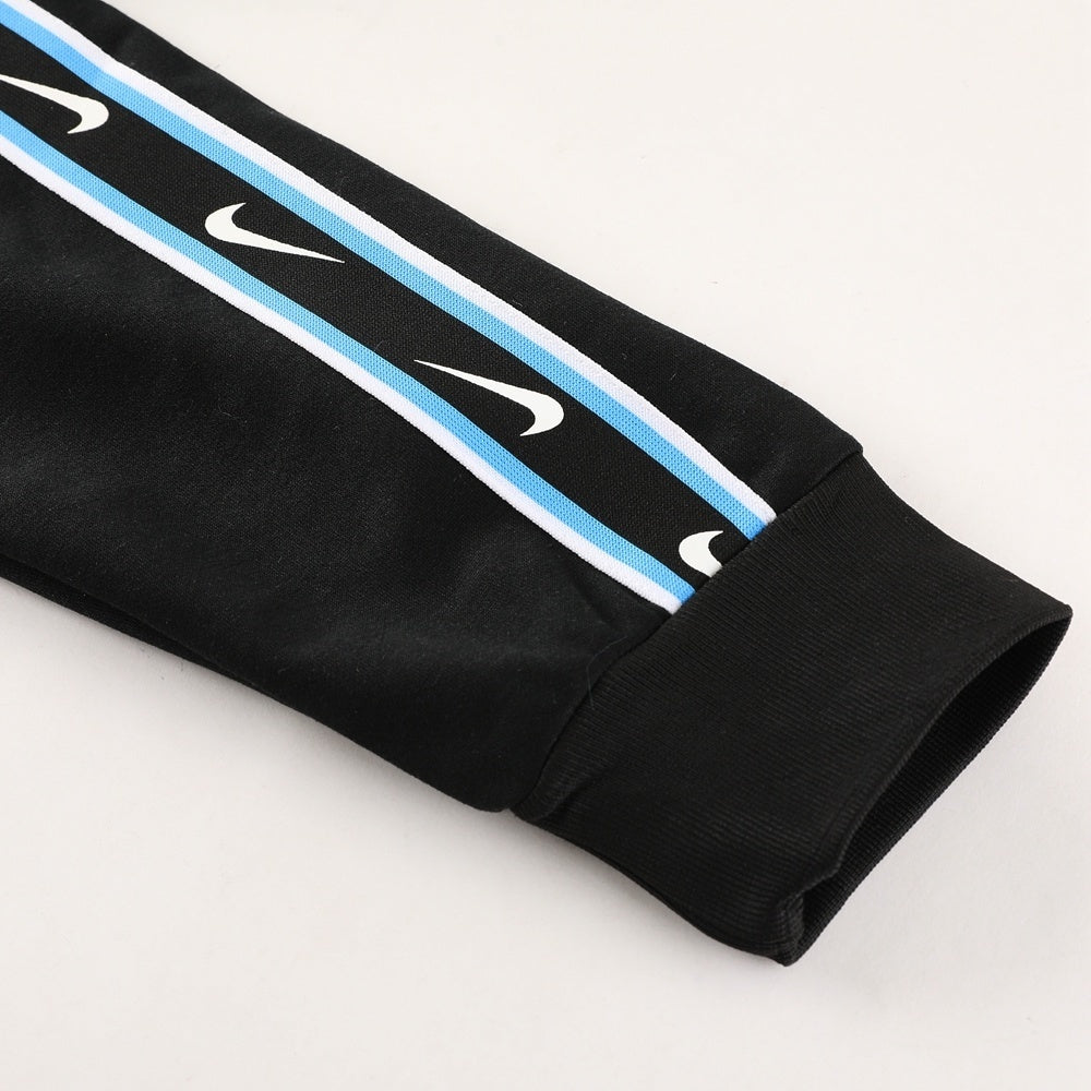 Nike Repeat Blue And Black Hooded Tracksuit