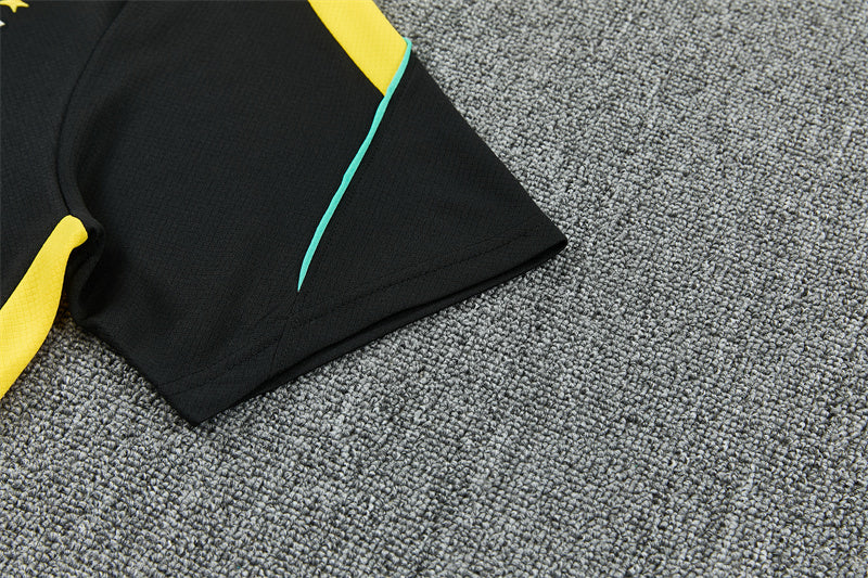 Brazil x Jordan Black/Yellow Shorts Training Set