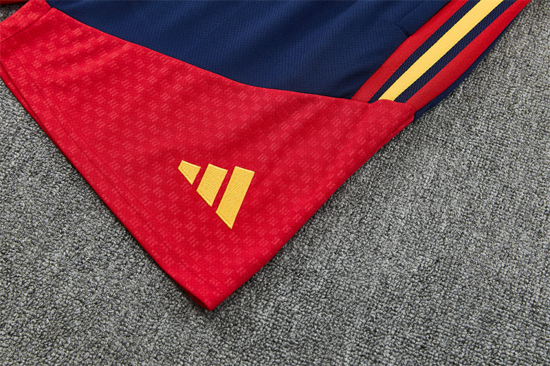 Spain White/Red Shorts Training Set