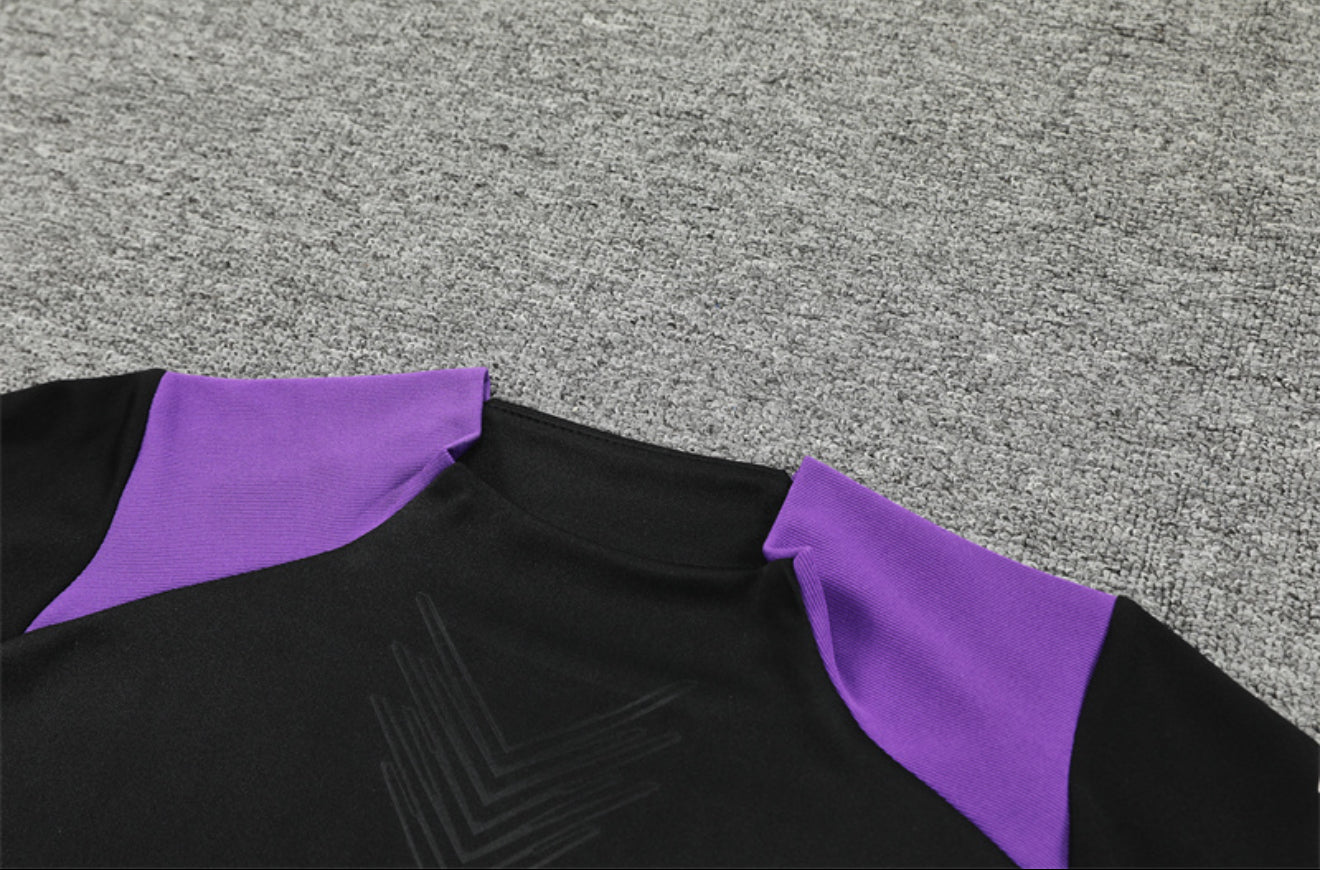 24/25 Real Madrid Black And Purple Tracksuit