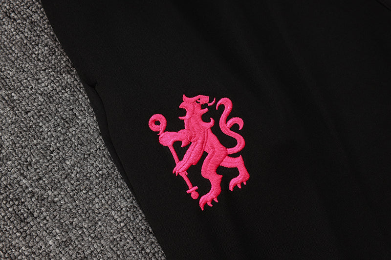 24/25 Chelsea FC Pink And Black 1/4 Zip Tracksuit
