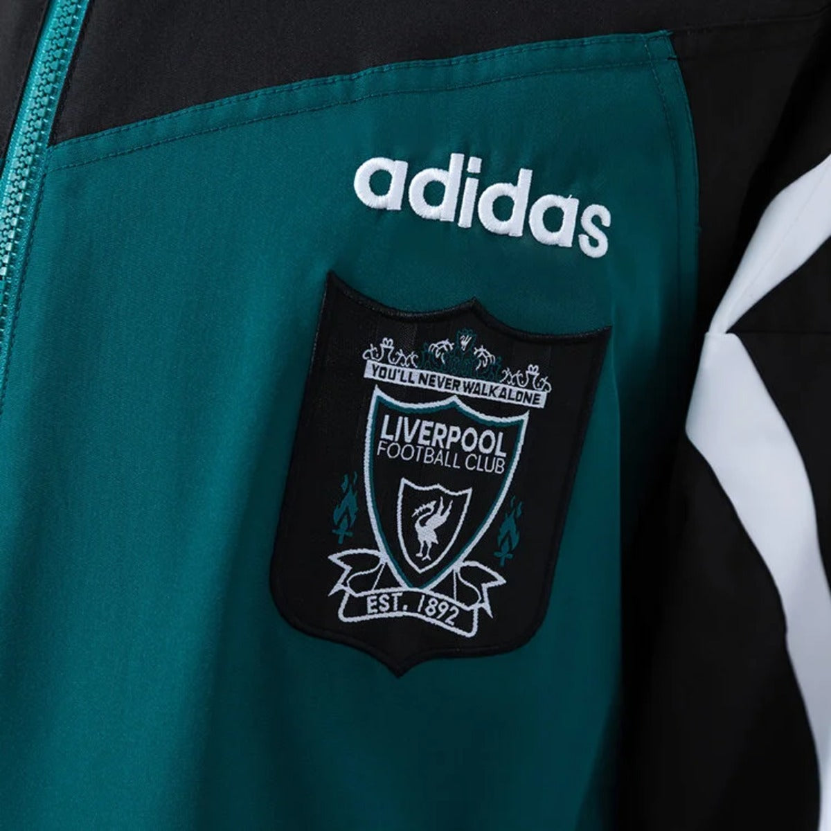 Retro Liverpool Green Windbreaker