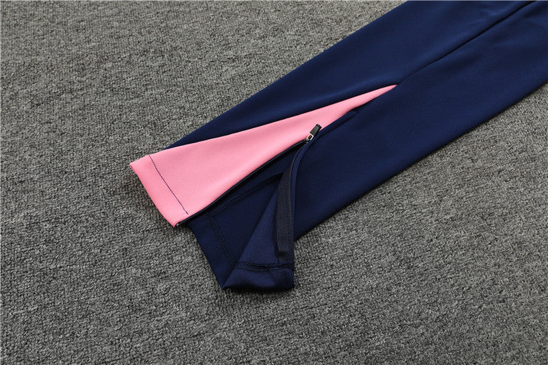 24/25 Atletico Madrid Pink And Blue 1/4 Zip Tracksuit