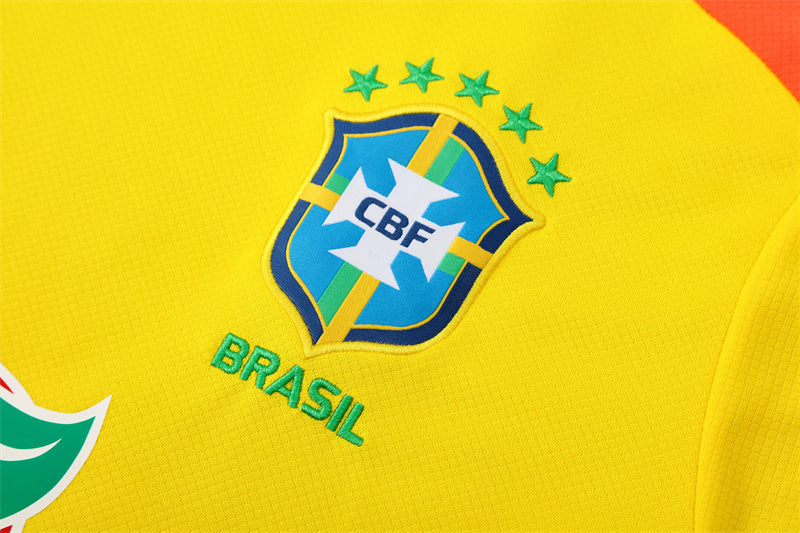 Brazil Yellow/Orange Shorts Training Set