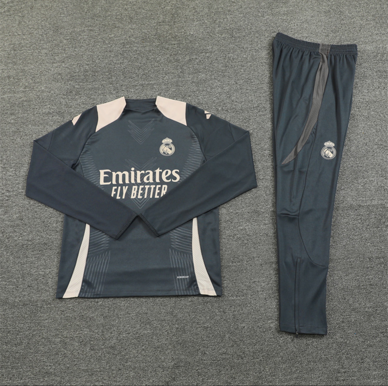 24/25 Real Madrid Dark Grey Tracksuit