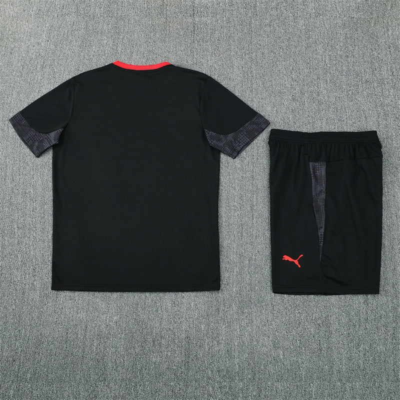 25/26 AC Milan Black/Red Shorts Training Set