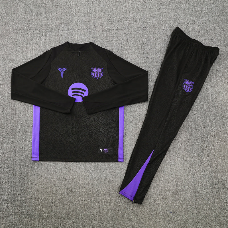 FC Barcelona x Kobe Bryant Black 1/4 Zip Tracksuit