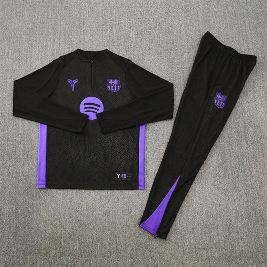 FC Barcelona x Kobe Bryant Black 1/4 Zip Tracksuit