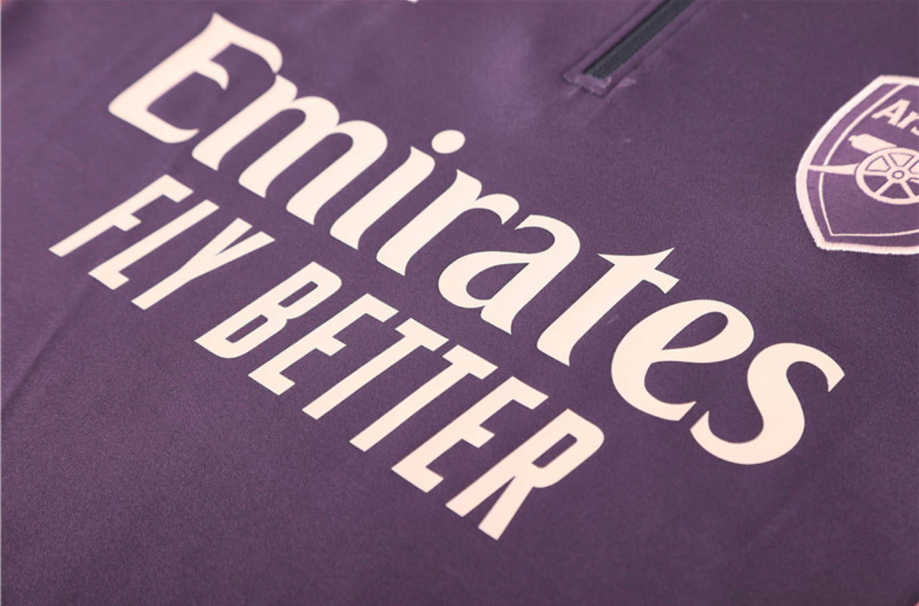 24/25 Arsenal FC Purple 1/4 Zip Tracksuit