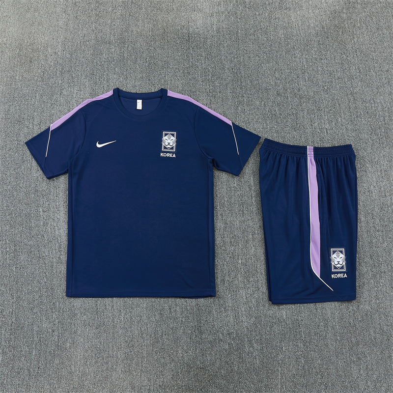 South Korea Blue/Purple Shorts Training Set