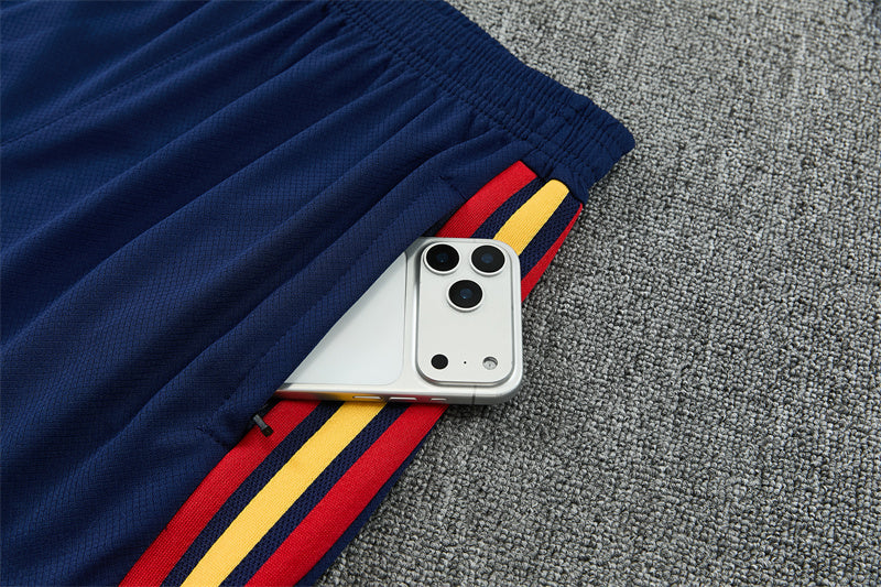 Spain White/Red Shorts Training Set
