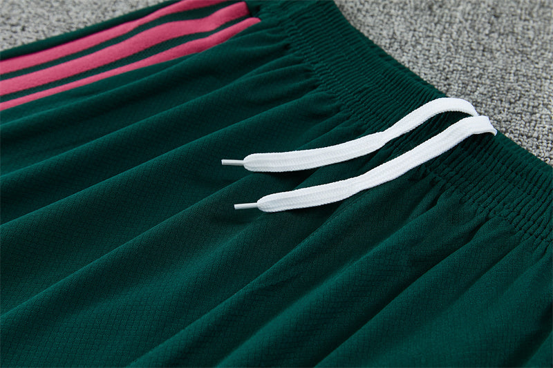 26/27 Real Madrid Green/Pink Shorts Training Set