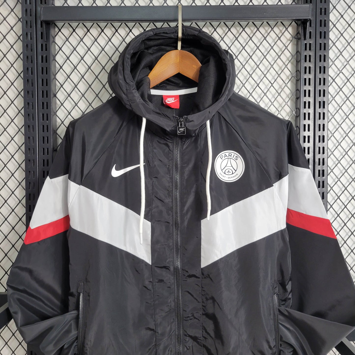 PSG Black, White And Red Windbreaker