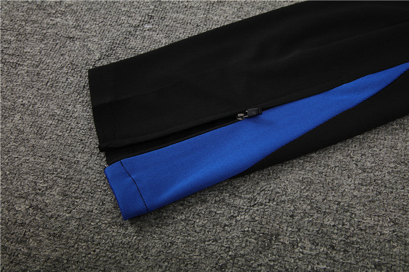 24/25 Inter Milan Grey, Black And Blue 1/4 Zip Tracksuit