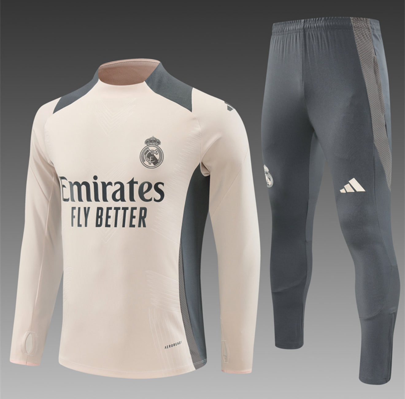 24/25 Real Madrid Beige Tracksuit