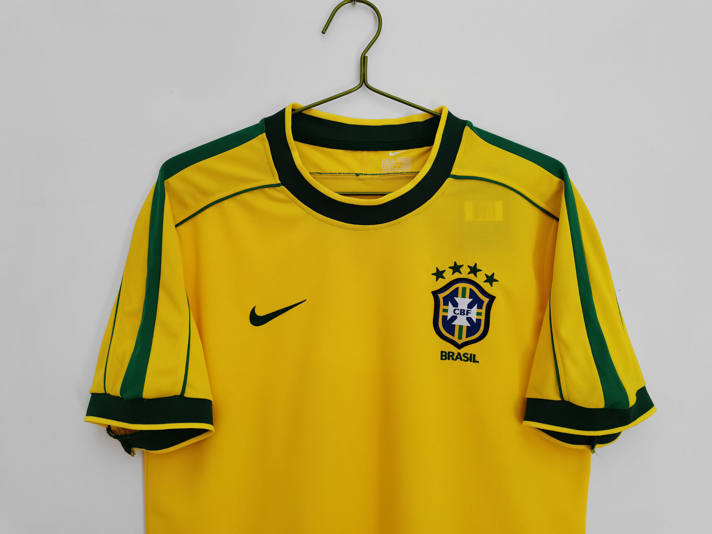 1998 Brazil Retro Home Jersey