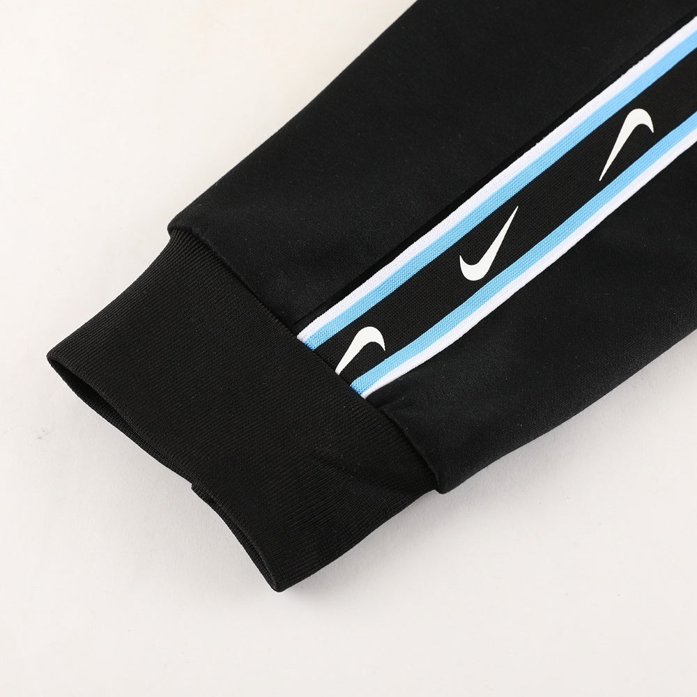 Nike Repeat Blue And Black Hooded Tracksuit