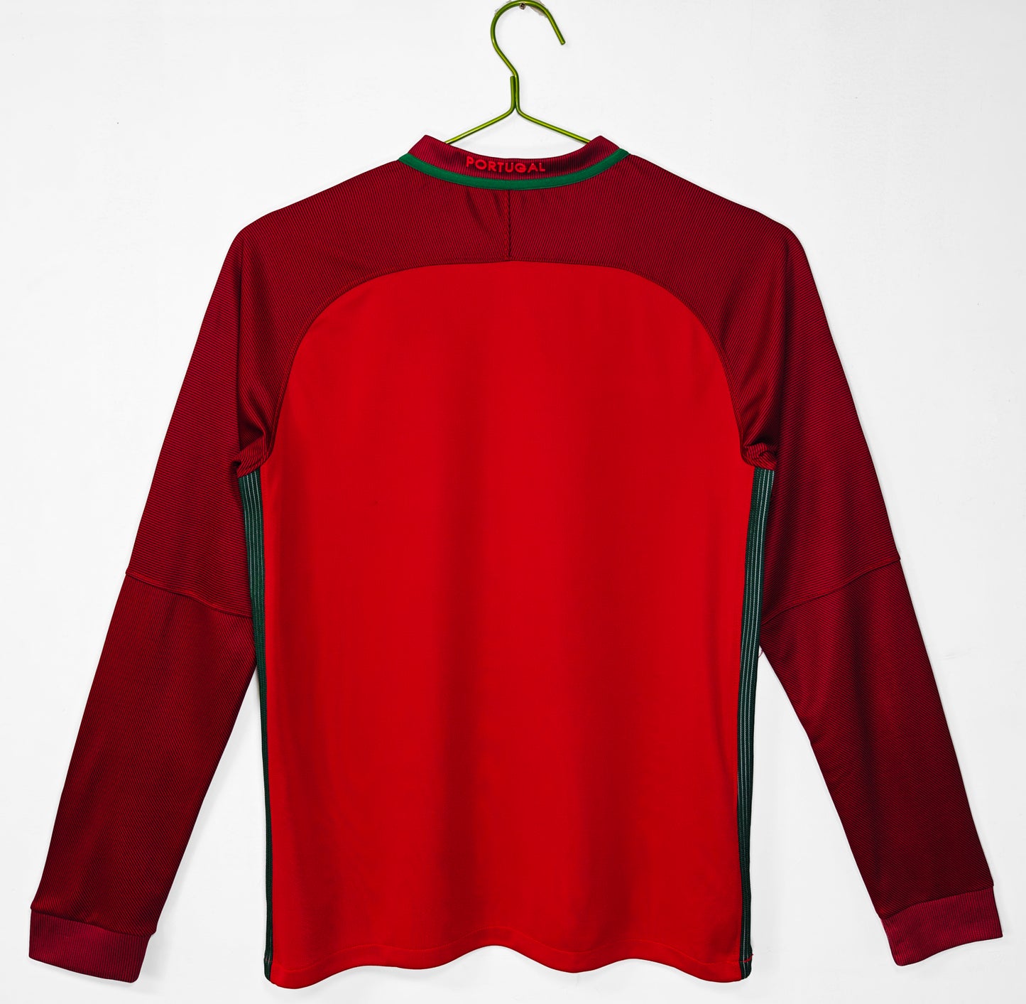 2016 Portugal Retro Home Jersey (Long Sleeve)