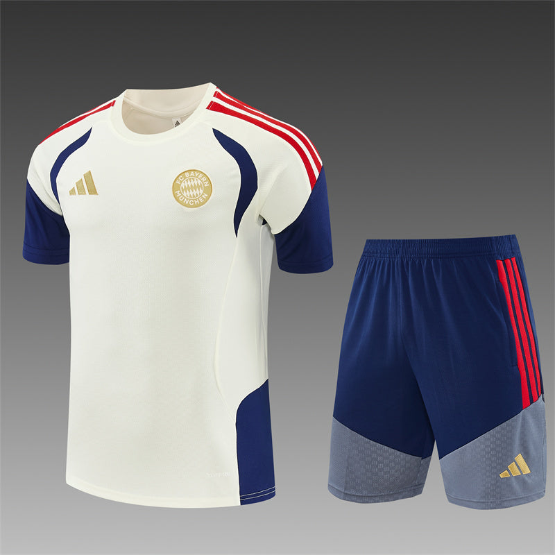 26/27 FC Bayern Munich Cream/Navy Short Training Set