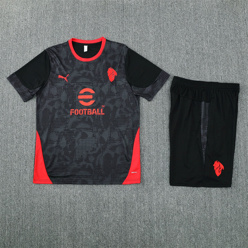 25/26 AC Milan Black/Red Shorts Training Set