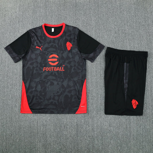 25/26 AC Milan Black/Red Shorts Training Set