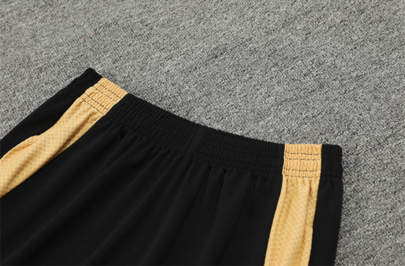 24/25 Real Madrid Black And Gold Tracksuit