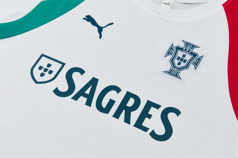 Portugal White/Green Shorts Training Set