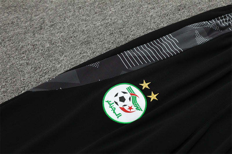 2025 Algeria Black 1/4 Zip Tracksuit