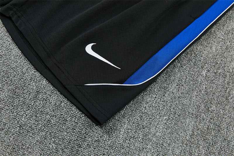 26/27 Atletico Madrid Black/Blue Shorts Training Set