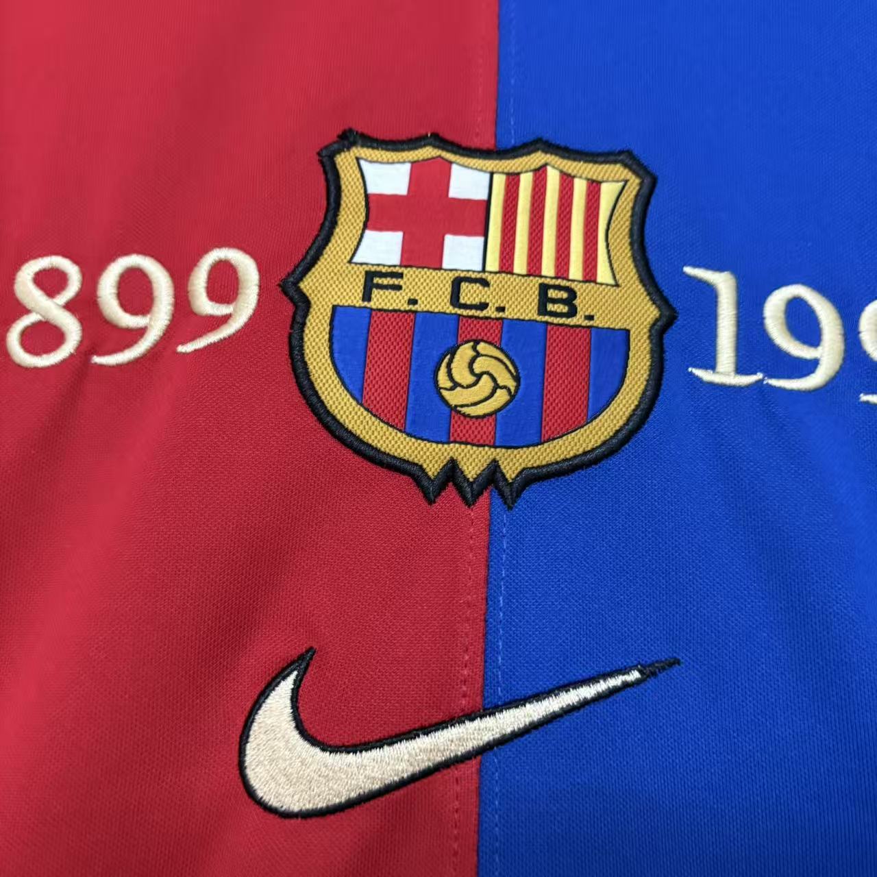 1999/00 Barcelona Retro Home Jersey (Long Sleeve)
