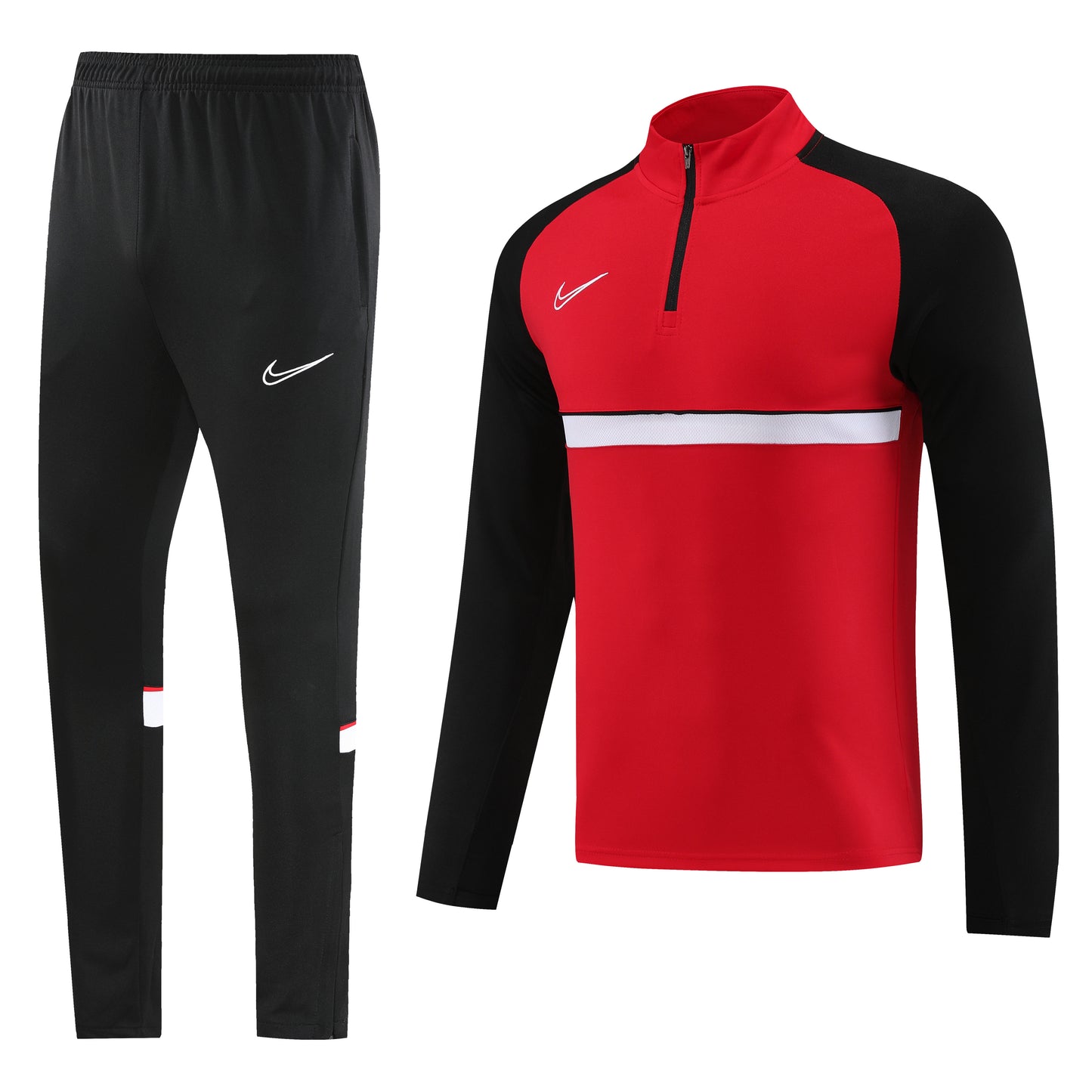 Nike Red 1/4 Zip Dri-Fit Tracksuit