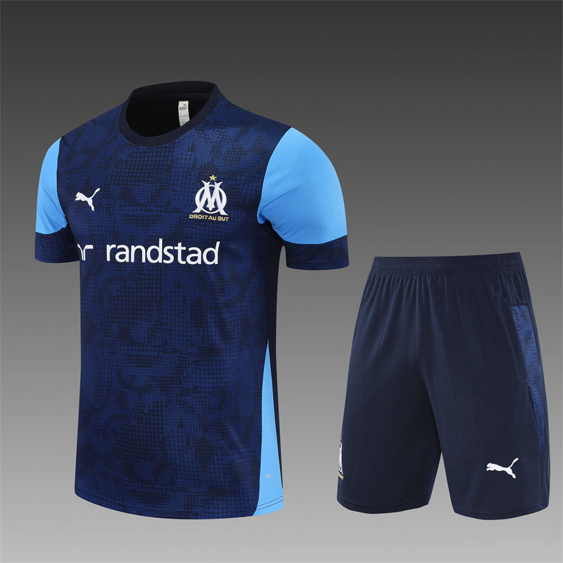 25/26 Olympic Marseille Blue Shorts Training Set