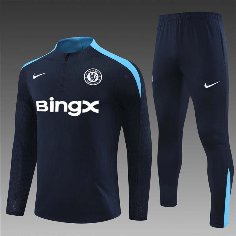 24/25 Chelsea FC Dark Blue 1/4 Zip Tracksuit