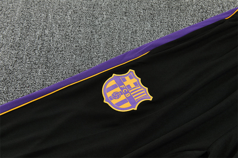 Barcelona x Kobe Bryant White, Purple And Black 1/4 Zip Tracksuit