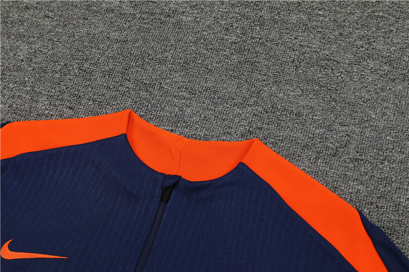 2025 Netherlands Dark Blue 1/4 Zip Tracksuit